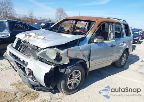 2003 Honda Pilot Ex-L from USA, damaged, VIN 2HKYF18523H514964